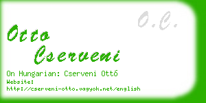 otto cserveni business card